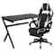 Flash Furniture Black Gaming Desk and Chair Set with Cup Holder BLN-X40D1904-WH-GG - alternate 2